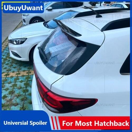 UBUYWANT Universal Spoiler for KIA KX CROSS 2017-2020 Hatchback Rear Roof Lip Spoiler ABS Plastic Car Tail Wing Decoration