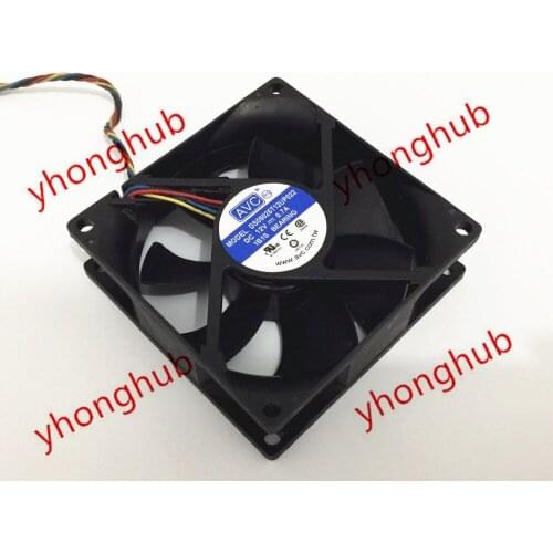 AVC DS08025T12UP022 DC 12V 0.7A 4-wire 80x80x25mm Server Cooling Fan