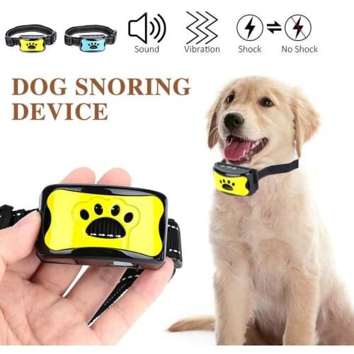 Dog collar bark stopper training and driving dog barking prevention rechargeable waterproof collar supplies dogs accessoires