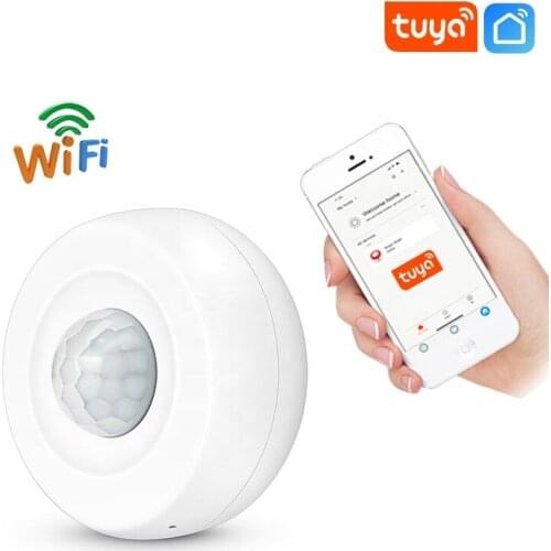 Tuya Smart Home Recessed Ceiling Mounting PIR Human Body Infrared Motion Sensor Automatic ON/Off Switch Control Light