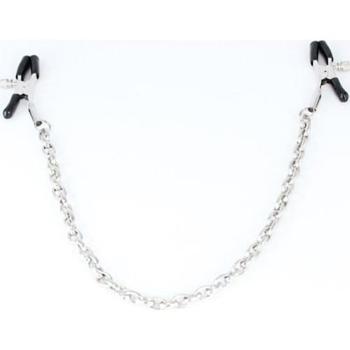 1PCS Metal Long Chain Nipple Clamps Erotic Novelty Adult Game Breast Clips for Adult Couples Breast Stimulator Flirting Sex Toys