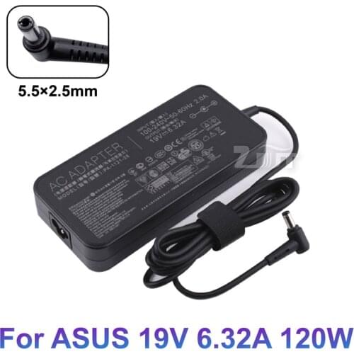 19V 6.32A 120W 5.5*2.5mm AC Laptop charger Power Adapter Fro ASUS PA-1121-28 ADP-12RH B N750 N53S FX50J ZX50J A550J A550J FX53V