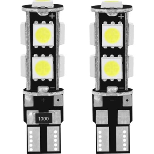 2/4pcs T10 5050 9smd canbus No Error DC 12V Strobe 194 168 W5W Car led indicator Lamp Interior Bulb Car clearance light white
