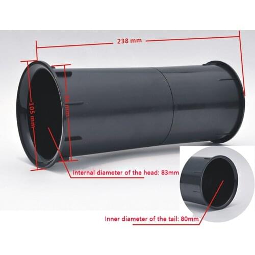 2pcs/lot 105*238mm thick high-end speaker inverted tube connector Audio sound tube duct Suitable for 8 inch-12 inch speaker New