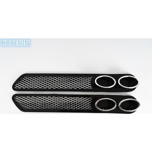 HO 3D Car Styling Automobiles Carbon Exhaust Stickers For Nissan qashqai tiida almera juke primera x-trail note Accessories 2pcs