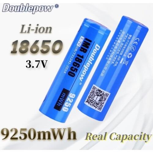 18650 3.7V Lithium Battery Real Capacity Small Fan Electric Mosquito Racket Charging Bank Strong Light Flashlight Radio