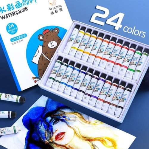 Watercolor paint tube set student professional portable gouache sketching beginners hand-painted painting tools art supplies