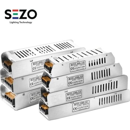 12V Power Supply 5A/10A/12.5A/15A/16.5A/20A/30A Switch LED Transformer AC 110V - 220V LED Driver Adapter Lighting Transformers