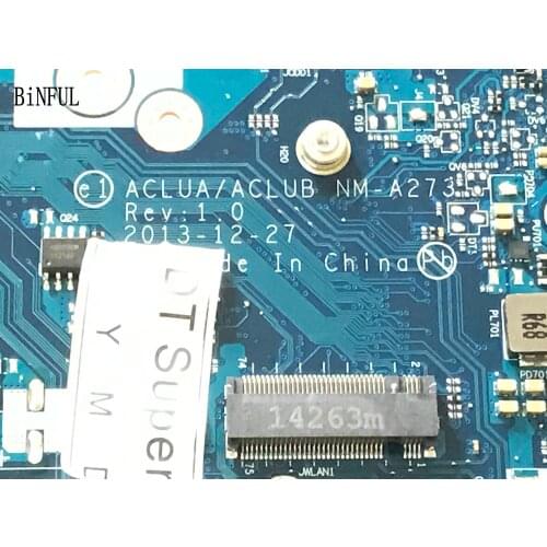 BiNFUL AVAILABLE 100% NEW ACLUA / ACLUB NM-A273 LAPTOP MOTHERBOARD FOR LENOVO G50-70M WITH ONBOARD i7 PROCESSOR +VIDEO CARD