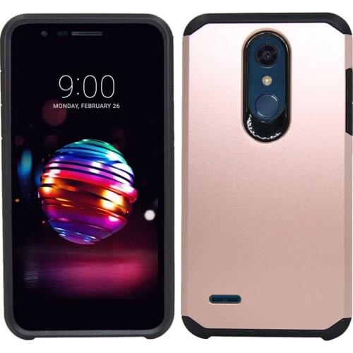 For LG K10 2018/ K30/ Premier Pro LTE/ K10 Alpha/Phoenix Plus Dual Layer Armor Case Shockproof Impact Protective Hard Back Cover