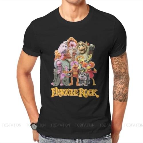 Fraggle Rock Round Collar TShirt Dr. Teeth And The Electric Mayhem Cartoon Fabric Original T Shirt Men Tops New Design Fluffy