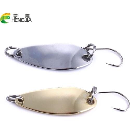 HENGJIA 1PC 3cm/2.5g sequin mini spoon fishing lures hard metal wobbler bait artificial pesca fishing tackle