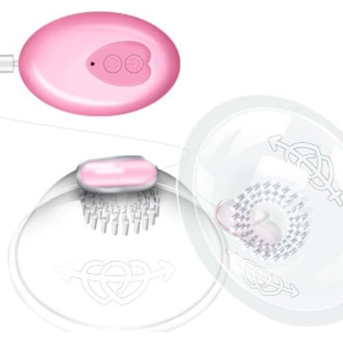 Multi-mode Nipple Stimulation Licking USB charge Vibrator Breast Enlargement Masturbator Nipple Chest Massage Sex Toys for Women