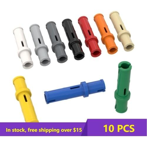 10PCS Bricks High-Tech Assemble Particle 32556 Pin Long Friction Ridges Building Blocks Kit Part Idea Toys For Children Gifts