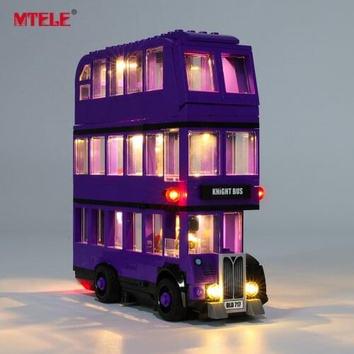 MTELE Brand LED Light Up Kit For The Knight Bus Compatile With 75957 (NOT Include Model)