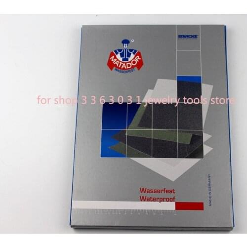 Waterproof Starcke Matador Germany Sandpaper 50pcs Wet Dry 9 X 11 Inch 220-7000 Grit for Polishing High Quality