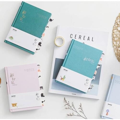 New peekaboo notebook gift box small fresh A5 diary creative color page collection book spot customization