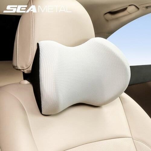 Car Headrest Neck Pillow Universal Neck Head Support Auto Car Seat Neck Rest Memory Cotton Travel Pillow For Relieve Neck Pain