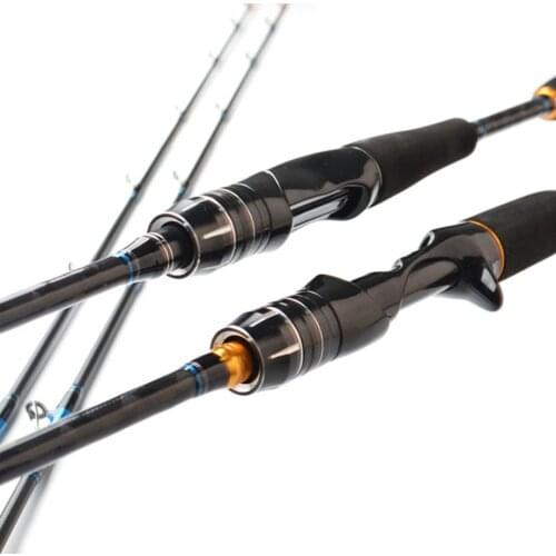 TOMA Fast Action Sea Light Jigging Fishing Rod Casting 1.8m 1.98m 2.1m 2 section MH 50-180g Spinning Boat Fishing Rod Carbon