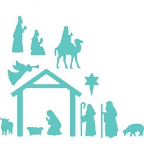 Wish Man Jesus Die Set Metal Cutting Dies Stencil for DIY Scrapbooking Album Embossing Paper Cards Decorative Crafts Template