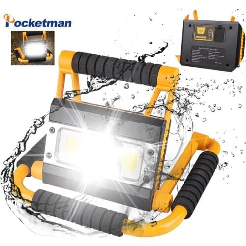 250W LED Work Lamp USB Rechargeable LED Torch Camping Lantern Water Resistant Outdoor Search Flashlight for Fish Camp