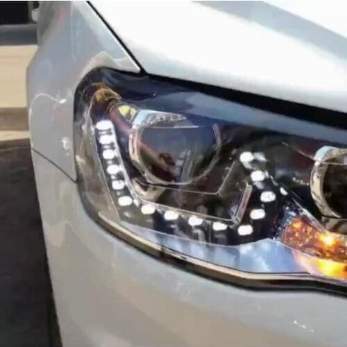 Goodmolds sequential factory manufacturer led DRL head lights 2013-2015 front light for vw bora