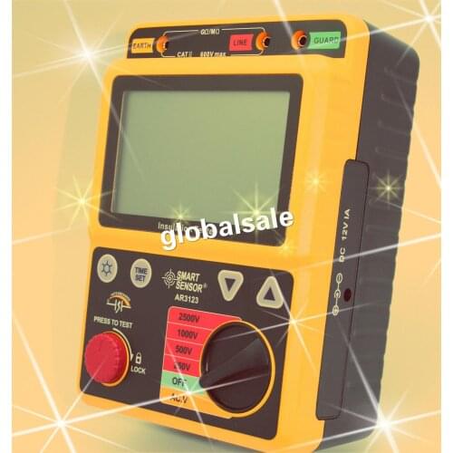 Smart Sensor AR3123 2500V High Voltage Insulation Resistance Tester Polarization