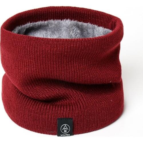Winter Scarf Women Men Solid Knitting Collar Thick Warm Velveted Rings Scarves 2021 New Neck Scarf High Quality Allmatch Muffler