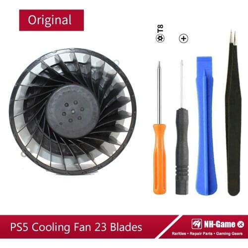 1pcs With Tools Internal Cooling Fan For PS5 Console 12047GA-12M-WB-01 23 Blades Cooler Fan For PS5 Host Silent Fan 17 Blades