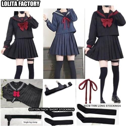 10 STYLES Japanese JK Sets School Uniform Girls Sakura Embroideried High School Women Novelty Sailor Suits Yankee Girl Uniform