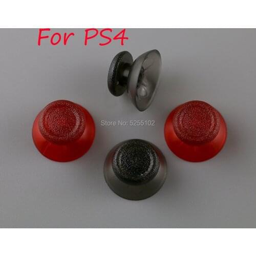 2pcs Analog Cover 3D Thumb Sticks Joystick Transparent Mushroom Thumbsticks Analog Plastic 3D Joystick cover clear caps for PS4