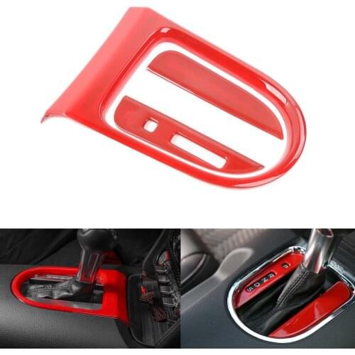 3pcs/set Car Gear Shift Panel Decoration Cover Stickers For Ford Mustang 2015 Up Interior ABS Car Styling Accessories