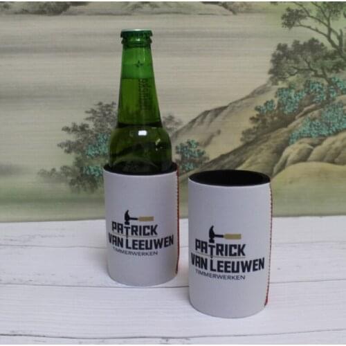 300pcs Smaller Can Cooler Slim Size Stubby Holders Customized Print Your Logo Stubby Cooler Beer Bottle Sleeve Promotional Gift