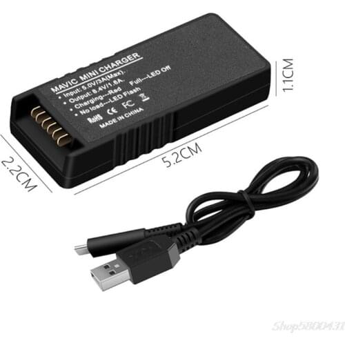 QC3.0 Quick Charge Adapter Battery Charger USB Charging Adapter With Charging Cable for D-JI Mavic Mini Drone O16 20 Dropship
