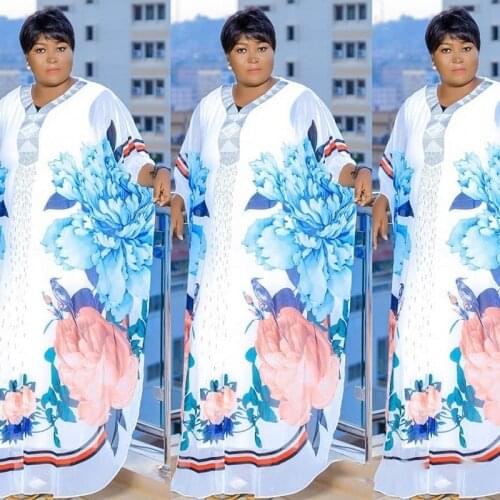 Dashiki African Dresses Women Dubai Abayas Modest Maxi Dress Moroccan Long Sleeve Muslim Kaftan Islamic Abaya Africa Clothing