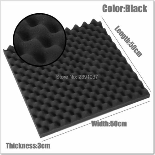 Fast EMS shipping 24pcs size 50*50*3cm Acoustic Egg foam Soundproof foam/acoustic acoustic panel studio foam High Quality