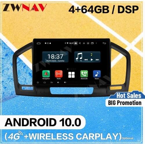 Carplay Android 10.0 screen Car Multimedia DVD Player for OPEL Insigina 2009-2012 car GPS Navigation Auto Radio Stereo Head unit
