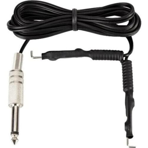 Black Flexible Tattoo Power Clip Cord For Machine Gun Kit Set Supply Supply Free Shipping