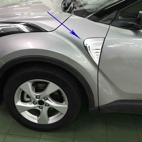 Car styling accessories for toyota c-hr chr 2016 2017 2018 ABS Chrome Rear Taillight cover Lamp tail light trim car sticker