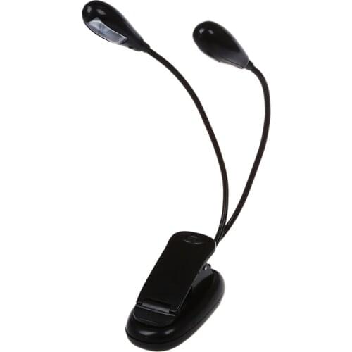 Mini Flexible Lamp 4 Led Clip-On Desk Piano Score