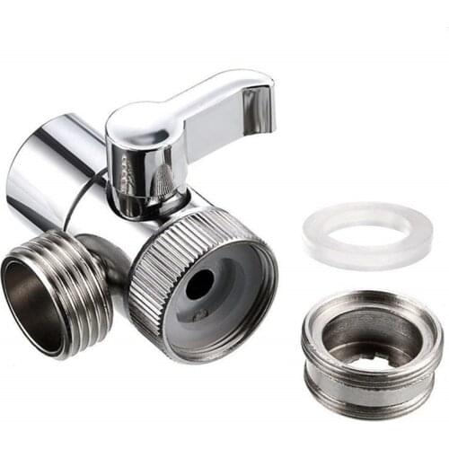 Faucet Valve Diverter Sink Valve Water Tap Faucet Splitter Adapter Home Bathroom Kitchen Diverter