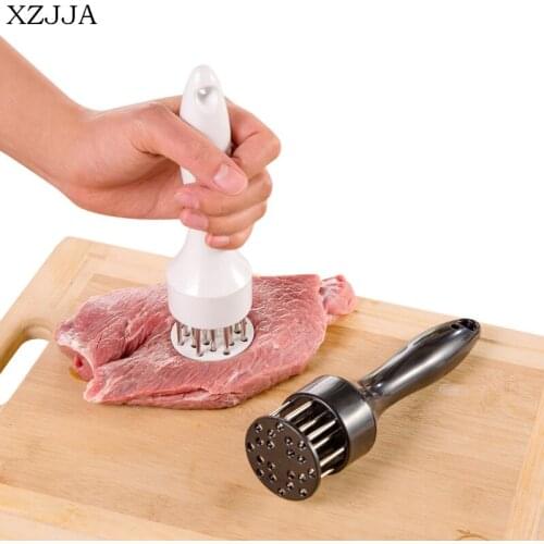 XZJJA Creative kitchen Stainless Steel Steak Pork Chop Fast Loose Meat Tenderizer Needle Hammer Meat Tools Kitchen Accessories