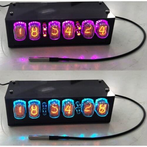 IN-12A glow tube clock, DIY clock, beyond QS18-12, GPS school time, colorful display, beautiful appearance