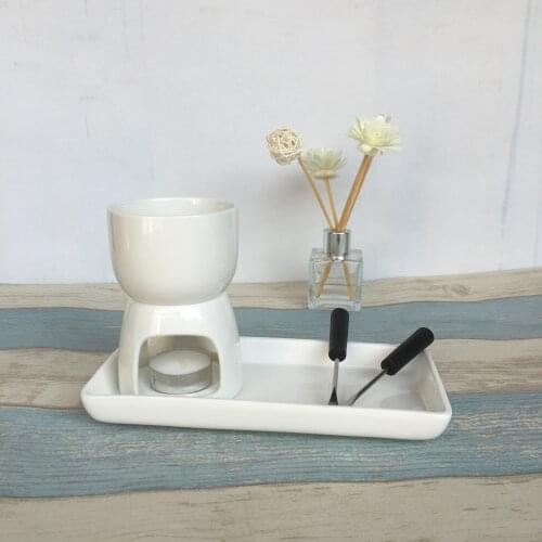 Mini Chocolate Fondue Set, Hightea Serving Fondue Pot, Mini Cheese Fondue Butter Mill Kitchen Tools Cheese Container