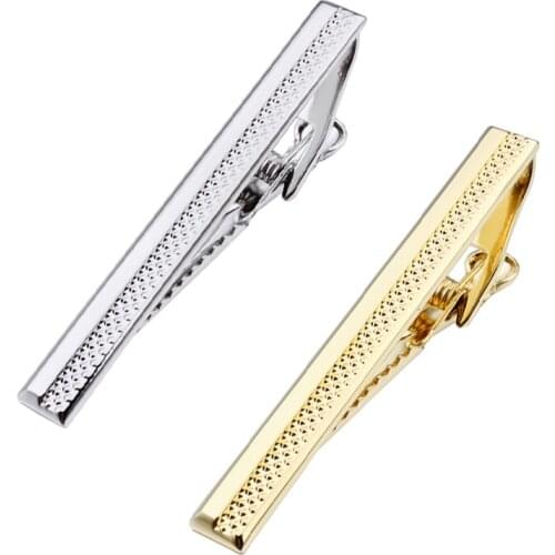 Trendy Shinny Gold Tie Clip Mens Tie Bar Pin For Skinny Ties Wholesale Clip for men