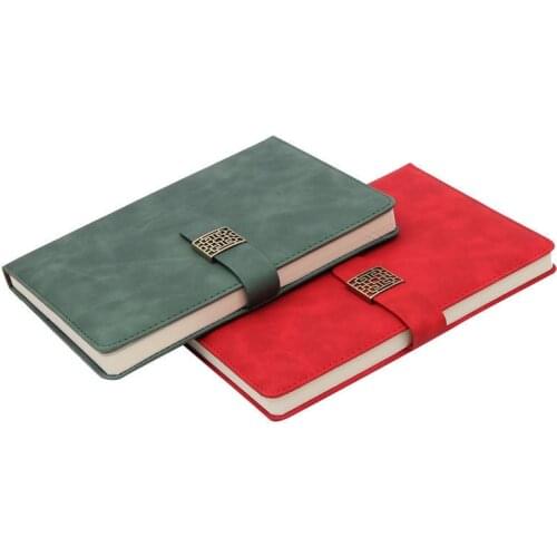 2021 New A5 Notebook Thickened Retro Notepad Work Super Thick Business Office Stationery Leather Diary Planner