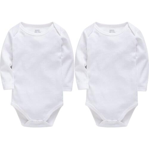 Honeyzone Solid Color Baby Bodysuits Full Sleeve Pyjama Roupa De Bebê Toddler Boy Clothes Onesie Infant Girl Playsuit Боди Combi