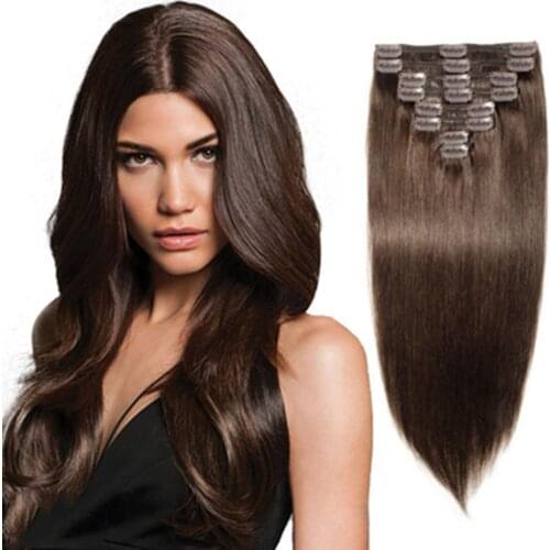 Real Hair Wigs European and American Wigs for Womens Long Straight Hair Extensions