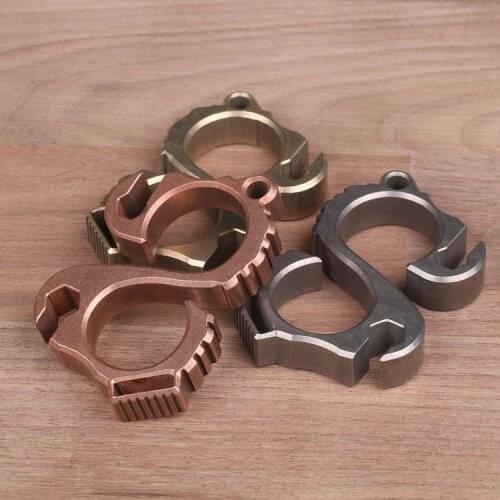 Self-defense Glove Finger Buckle EDC Tools Tiger Fist Outdoor Camping Multi Tools Knuckles