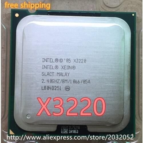 Intel Xeon CPU X3220 CPU 2.4GHz/ LGA 775 /8MB L2 Cache/quad-CORE/105W (working 100% Free Shipping)